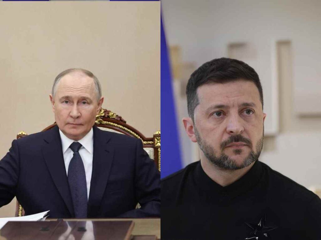 Vladimir Putin e Volodymir Zelensky